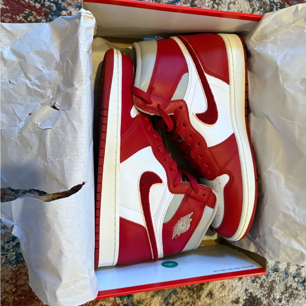 Nike Gray and Red Sneakers